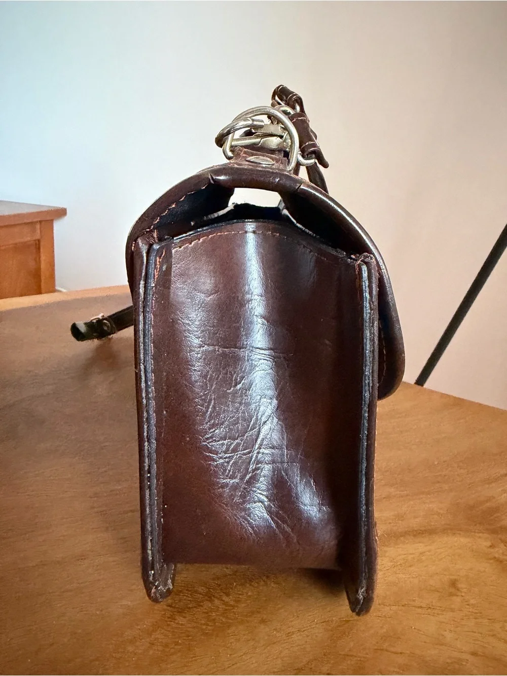 Dina Jordan Vintage Rose Tooled Leather Handbag